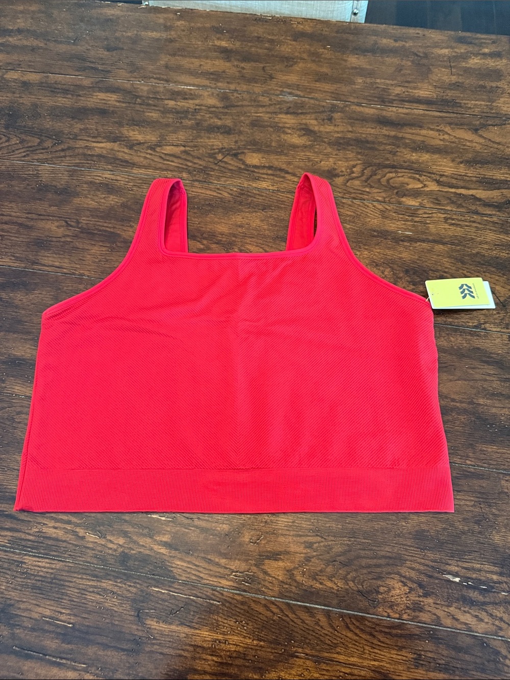 all in motion Red Crop Tank Top